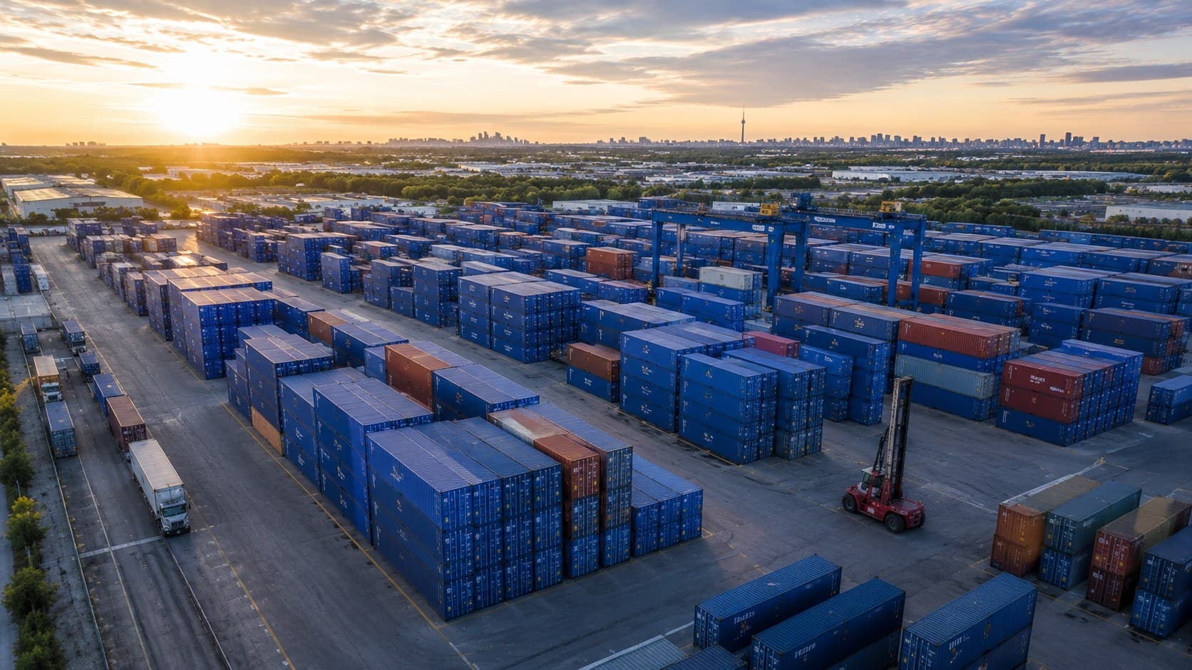 Shipping Containers Across North America