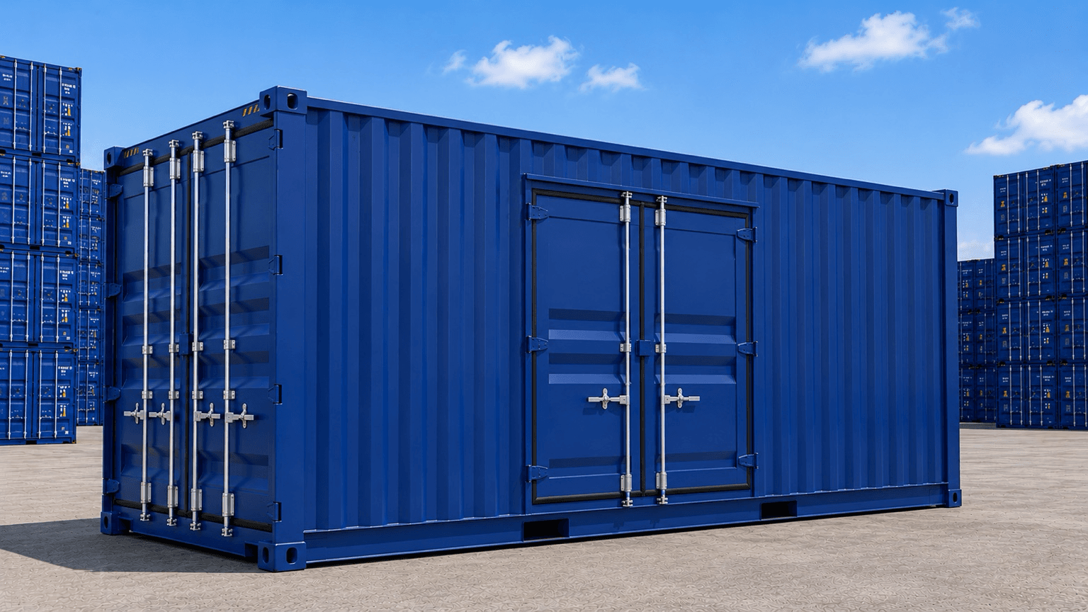 20FT Open Side Single Door Container — 20FT shipping container